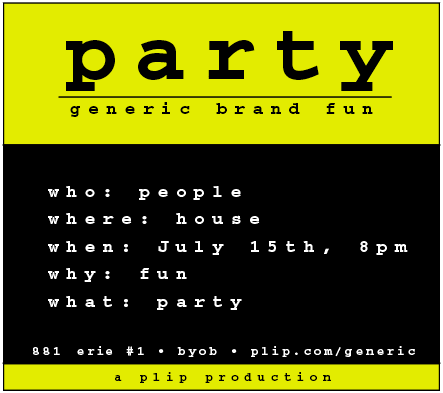 party -  generic brand fun